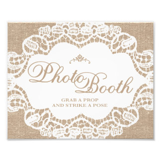 Foto Rótulos bodas - Burlap & Lace - Photo Booth -
