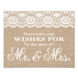 Foto Rótulos bodas - Burlap & Lace - Wifi -