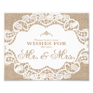Foto Rótulos bodas - Burlap & Lace - Wifi -