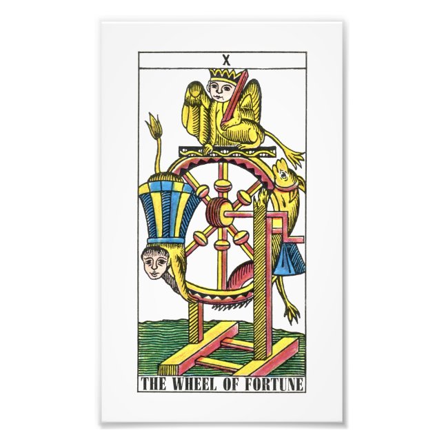 Foto Rueda de la tarjeta Tarot de Fortune (Frente)