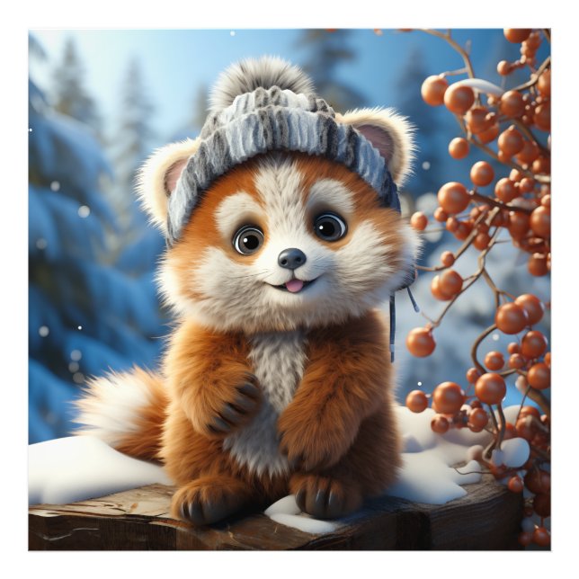 Foto Rufus - Un adorable panda rojo (Frente)