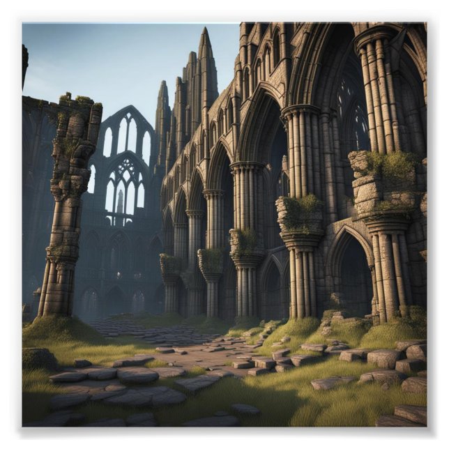 Foto Ruinas de la abadía Whitby (Frente)