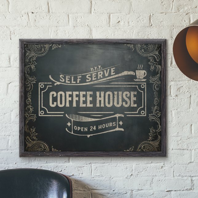 Foto Rustic Antique Black and Brown CoffBar (Subido por el creador)