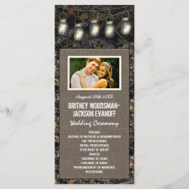 Foto Rustic Mason Jar Camo Bodas Programas