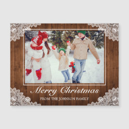 Foto Rustic Wood & Lace Festejo Feliz Navidad