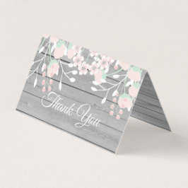 Foto rústica de madera gris doblada tarjeta de agr