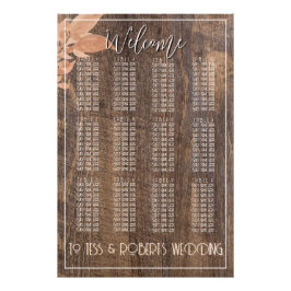 Foto Rústica granja Boho Woodgrain Elegante Floral
