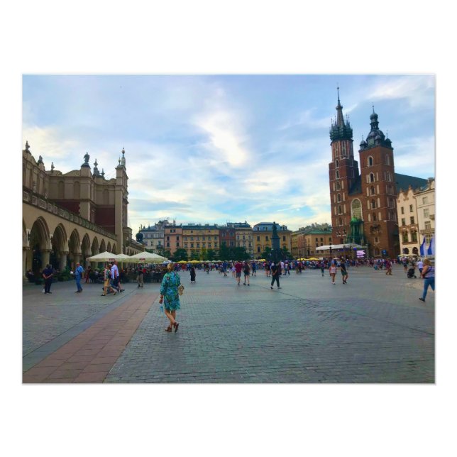 Foto Rynek Główny - Plaza de la ciudad en Cracovia, Pol (Frente)
