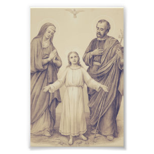 Foto Sagrada Familia Jesús, Virgen María y San José