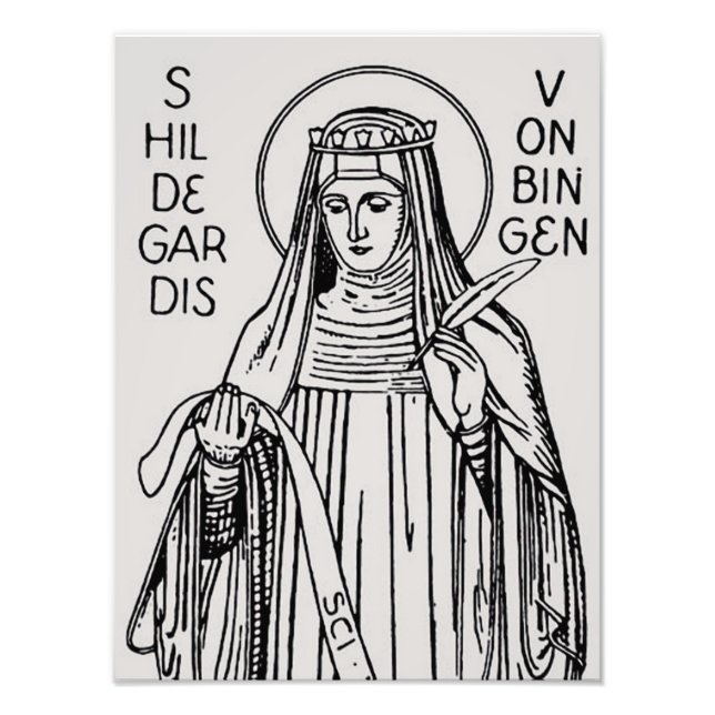 Foto Saint Hildegard de Bingen Benedictine abbess (Frente)