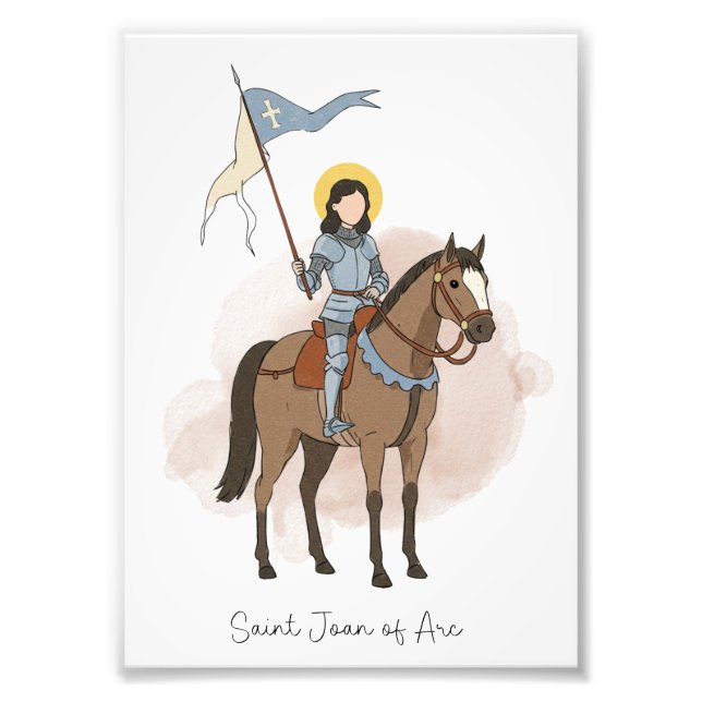 Foto Saint Joan of Arc, Catholic Saint Photo Print (Frente)