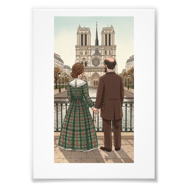 Foto Saint Louis & Zelie Martin Catholic Photo Print (Frente)