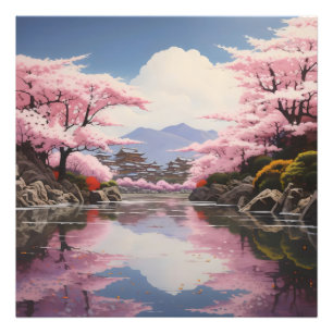 Foto Sakura sobre la ribera del río
