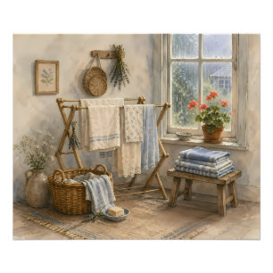 Foto Sala de Lavado de la Cabaña del Día Lluvioso