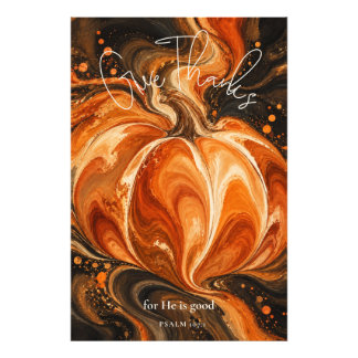 Foto Salmo 107:1 Diseño de calabaza cristiana para dar