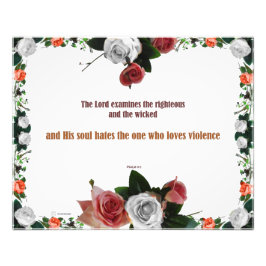 Foto Salmo 11:5, No hay violencia