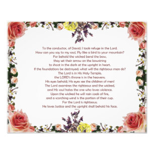 Foto Salmo 11, al director de David;