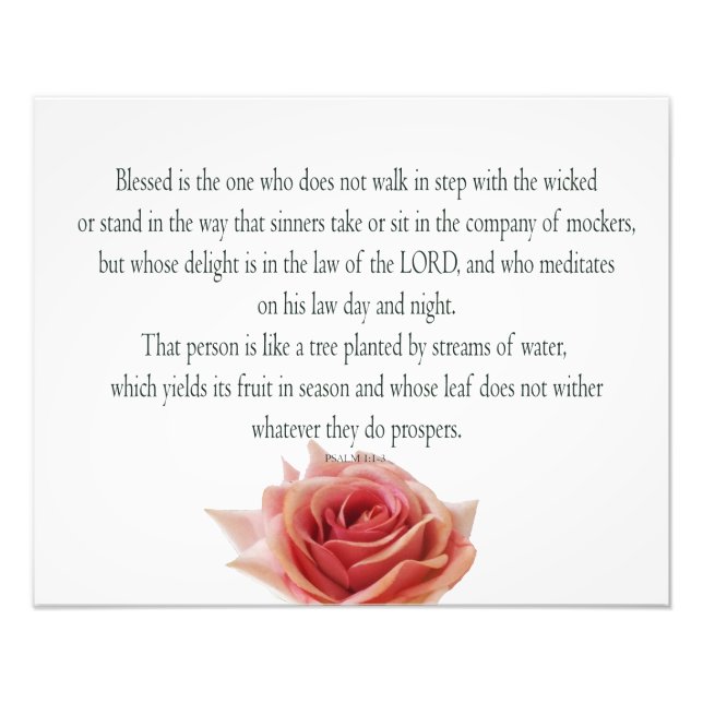 Foto Salmo 1, Día y Noche de la Ley, Ríos de Aguas, (Frente)