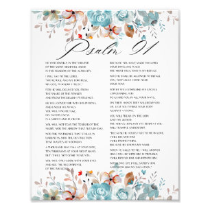 Foto Salmo 91 Biblia Scripture Floral