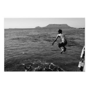 Foto Salte a la República Dominicana BW de Montecristi