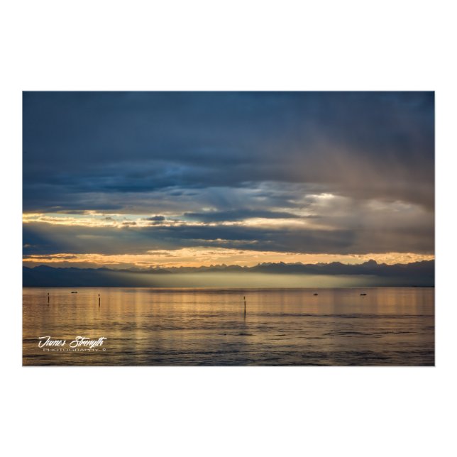Foto Salto de sol sobre el lago Konstanz (Frente)