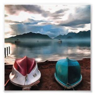 Foto Saltos de barcos y el paisaje marino de Marmaris