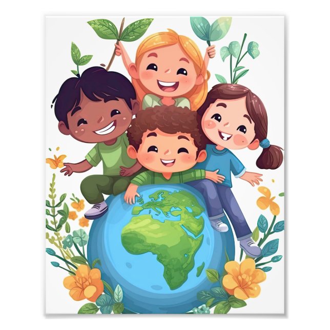 Foto Salvar nuestros hermosos árboles vegetales protegi (Frente)