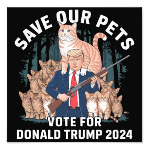 Foto Salvemos a Nuestros Animales 2024 Presidente Trump