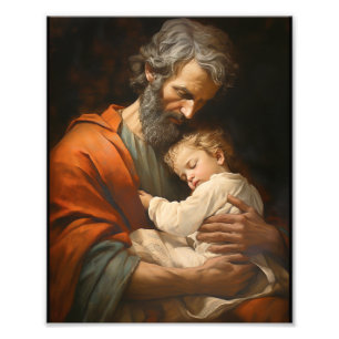 Foto San José y el Niño Jesús Religioso