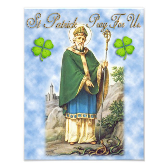 Foto San Patricio, Patrono de Irlanda. Reza por nosotro (Frente)