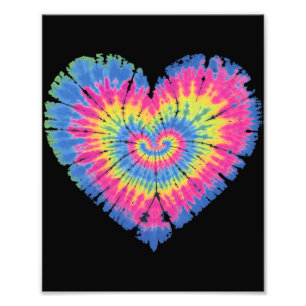 Foto San Valentín de Tie Dye Corazones Coloridos Día 