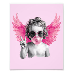 Foto San Valentín Soplando Burbuja Cupido Día de San Va