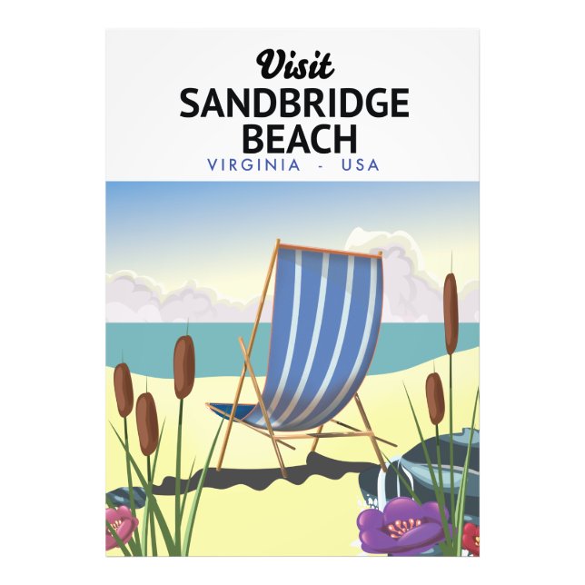 Foto Sandbridge Beach Virginia USA, (Frente)