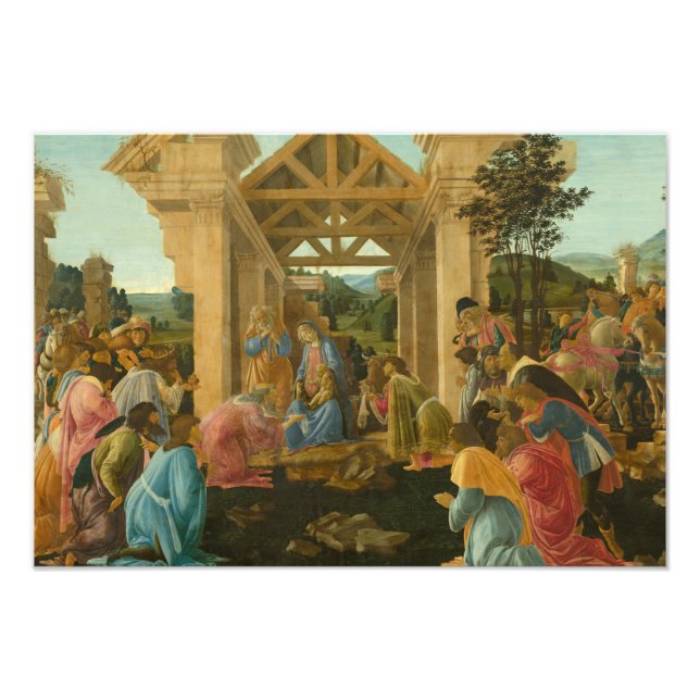 Foto Sandro Botticelli - La Adoración del Magi (Frente)