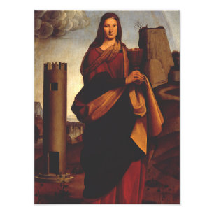 Foto Santa Bárbara por Giovanni Antonio Boltraffio