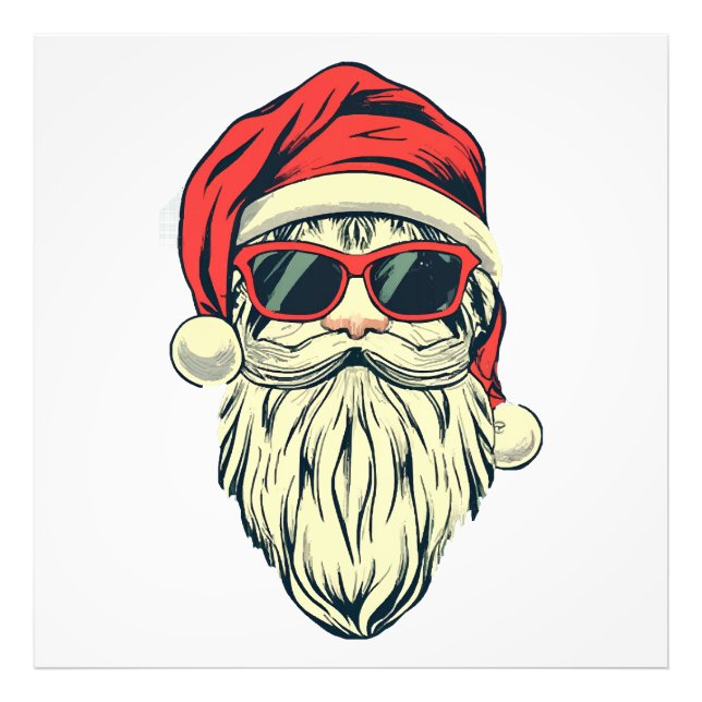 Foto santa claus con gafas (Frente)