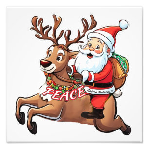 Foto Santa Claus con regalos de paz