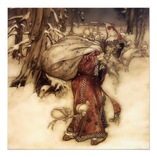 Foto “Santa Claus” de Arthur Rackham (Frente)