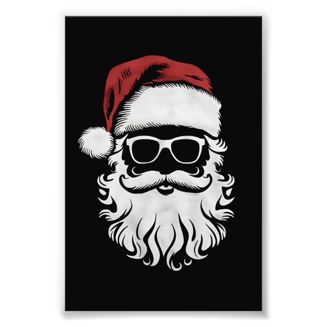 Foto Santa Claus enfrenta lentes de sol con navidad de  (Frente)
