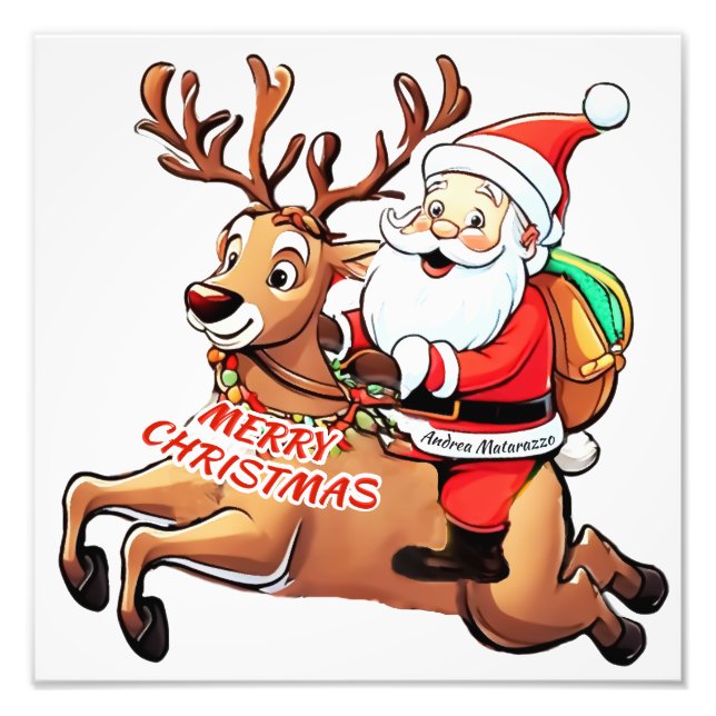 Foto Santa Claus Feliz Navidad (Frente)