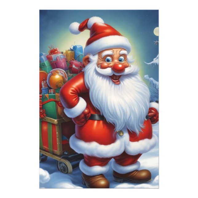 Foto Santa Cláusula Feliz Navidad Feliz Año Nuevo (Frente)