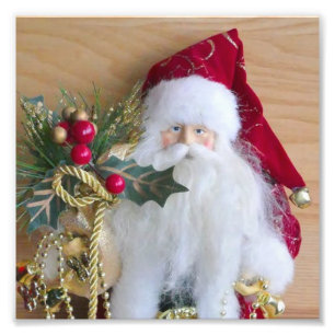 FOTO SANTA DE NAVIDAD DECORATIVO
