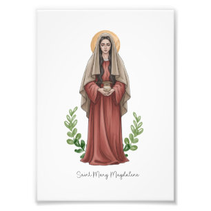 Foto Santa María Magdalena, estampa católica de santa
