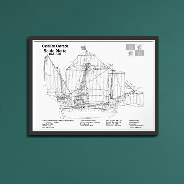 Foto Santa María - Planes de Blueprint de barco BD (Subido por el creador)