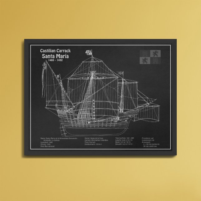 Foto Santa María - Planes de Blueprint de barco PBD (Subido por el creador)
