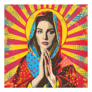 Foto Santa María Religión Pop Art