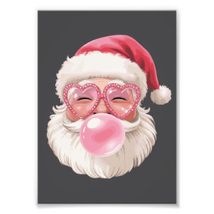 Foto Santa Soplando Burbuja Navidad Divertida Navidad