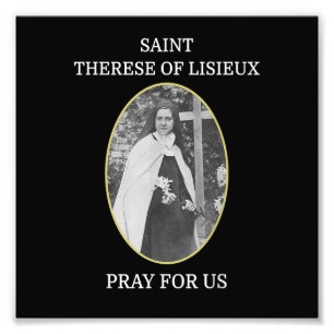 Foto Santa Teresa de Lisieux T-Shirt Saint Flower
