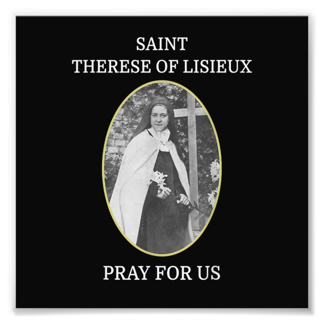 Foto Santa Teresa de Lisieux T-Shirt Saint Flower (Frente)
