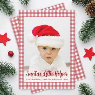 Foto Santa's Little Helper Rojo Cuadros Navidad